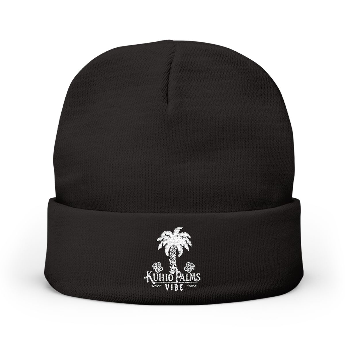 Kuhio Palms Vibe Knit Beanie — Black