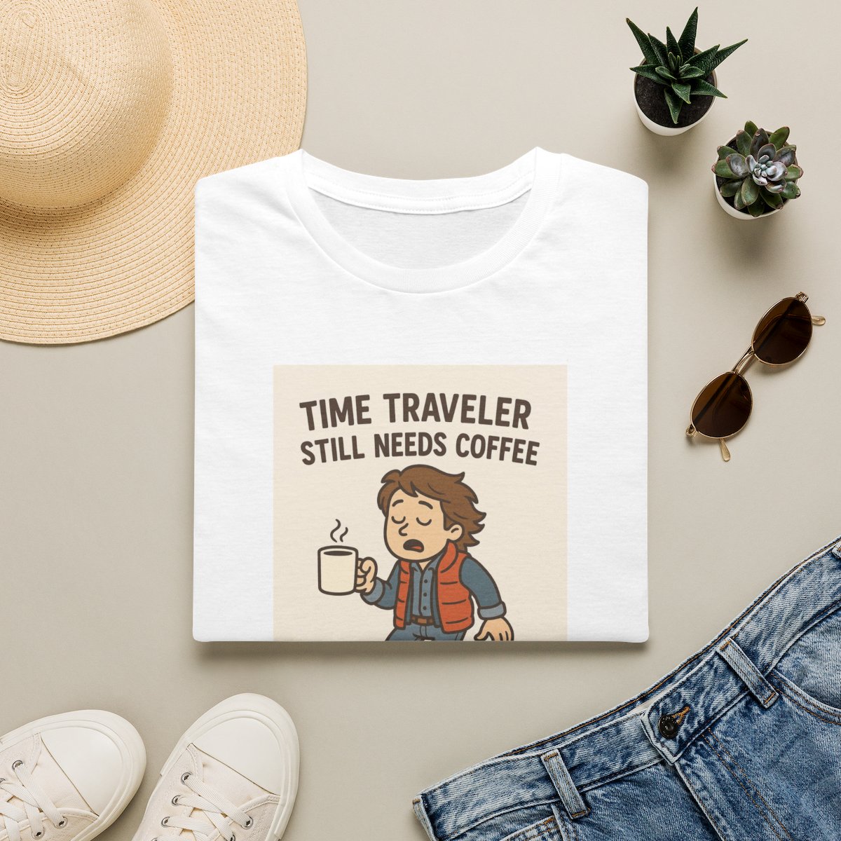 Time Traveler Still Needs Coffee Tee