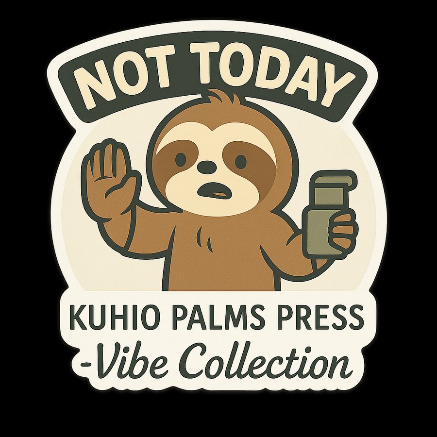 Not Today — Sticker